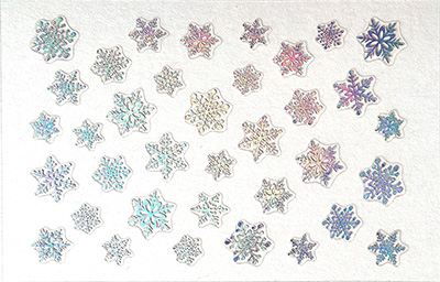 Amaily ネイルシール No.8-9 雪の結晶 (OS)