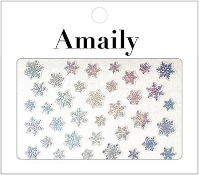 Amaily ネイルシール No.8-9 雪の結晶 (OS)