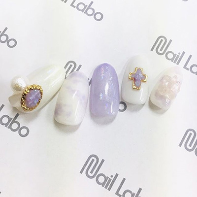 Nail Labo ブリオンフレーム オーバル ゴールド