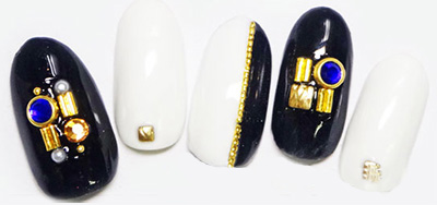 Nail Labo メタルパーツ スティック シルバー L