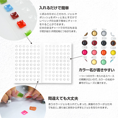 Bonnail バンピーカラーチャート ボタン
