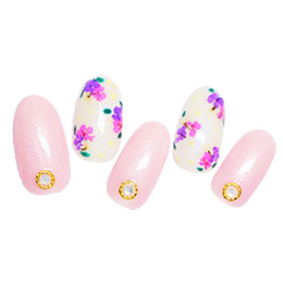 Nail Labo ドライフラワー リトルブロッサム  バイオレット