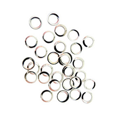 Nail Labo メタルスタッズ フレーム ラウンド シルバー L