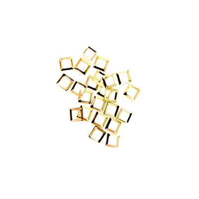 Nail Labo メタルスタッズ フレーム スクエア ゴールド S