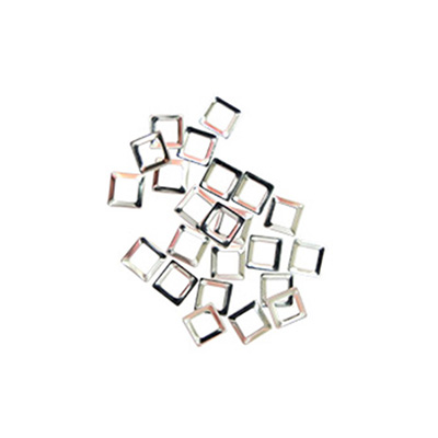 Nail Labo メタルスタッズ フレーム スクエア シルバー M