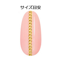 Nail Labo チェーン 3 マンテル ゴールド 2mm
