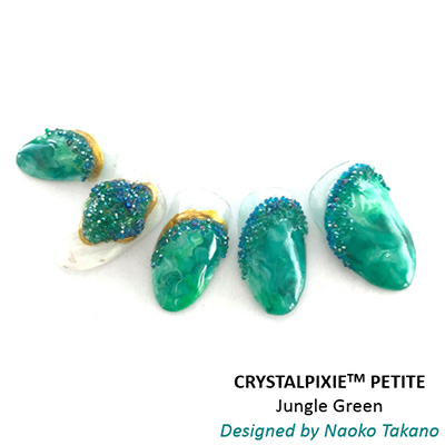 生産終了 SWAROVSKI ELEMENTS CRYSTAL PIXIE Petite Jungle Green (クリスタルピクシー プチ ジャングル グリーン) 5g