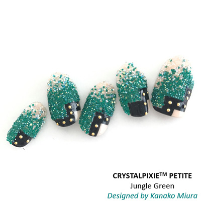 生産終了 SWAROVSKI ELEMENTS CRYSTAL PIXIE Petite Jungle Green (クリスタルピクシー プチ ジャングル グリーン) 5g