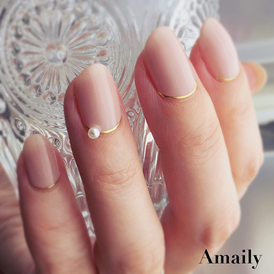 Amaily ネイルシール No.5-17 ライン (G)