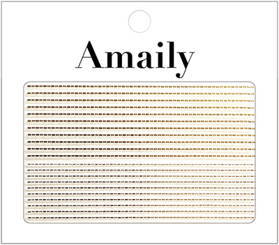 Amaily ネイルシール No.5-19 飾りライン (G)