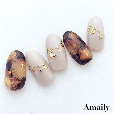 Amaily ネイルシール No.4-9 アルファベット (小G)
