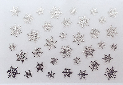 Amaily ネイルシール No.3-22 雪の結晶 (S)