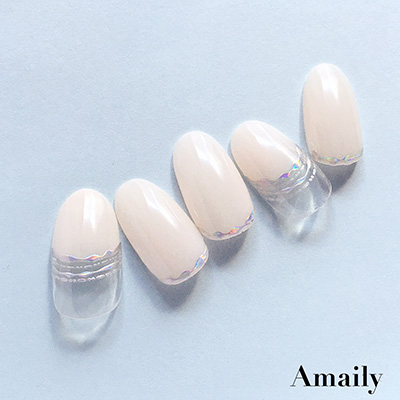 取扱終了 Amaily ネイルシール No.8-13 波ライン (OS)