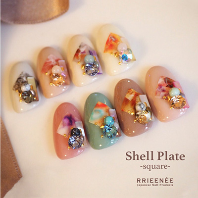 取扱終了 Bonnail rrieenee shell plate square プラム