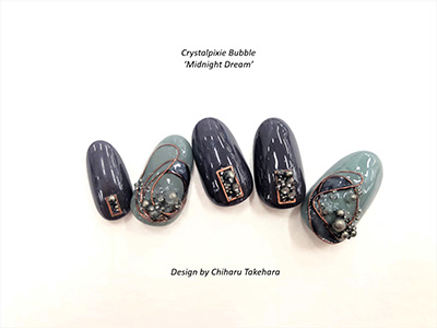 生産終了 SWAROVSKI ELEMENTS CRYSTALPIXIE BUBBLE MIDNIGHT DREAM (クリスタルピクシー バブル ミッドナイト ドリーム) 5g