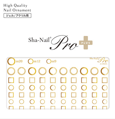 取扱終了 Sha-Nail Plus CS-PG Circle&Square Gold / サークル & スクエア ゴールド