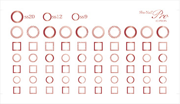 取扱終了 Sha-Nail Plus CS-PPG Circle&Square Pink Gold / サークル & スクエア ピンクゴールド