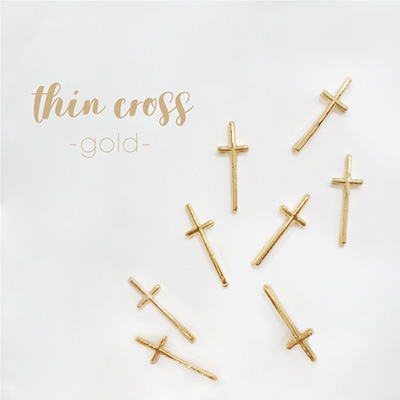 Bonnail rrieenee thin cross -gold-