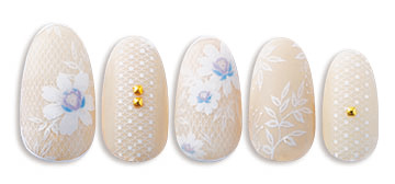 取扱終了 Sha-Nail Pro N-JL002 Julia Lace White / ジュリアレースホワイト