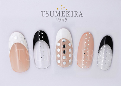 生産終了 TSUMEKIRA Dot シルバー SG-DOT-103 (ジェル専用)
