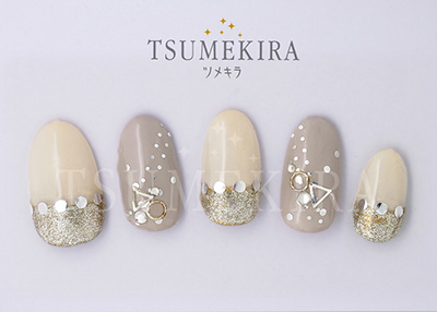 生産終了 TSUMEKIRA Dot シルバー SG-DOT-103 (ジェル専用)