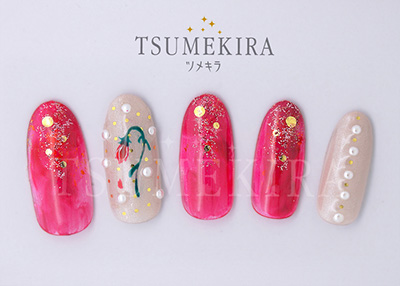 生産終了 TSUMEKIRA Dot ゴールド SG-DOT-104