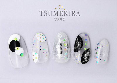 生産終了 TSUMEKIRA Dot レインボー SG-DOT-105