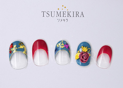 取扱終了 TSUMEKIRA VickyWu プロデュース4 Spring flower paradise 2 ゴールド SG-VIW-105 (ジェル専用)