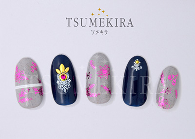 取扱終了 TSUMEKIRA VickyWu プロデュース4 Spring flower paradise 2 ピンク SG-VIW-106 (ジェル専用)