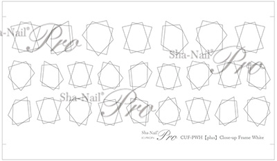 取扱終了 Sha-Nail Plus CUF-PWH Close-up Frame White/クローズアップフレーム ホワイト