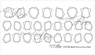取扱終了 Sha-Nail Plus CUF-PBK Close-up Frame Black/クローズアップフレーム ブラック