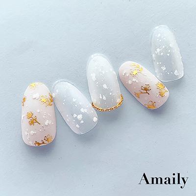 取扱終了 Amaily ネイルシール No.3-26 プチフラワー(G)