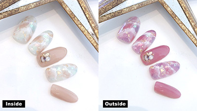 取扱終了 ROYAL BEACH カラーチェンジジェルネイル No.1 NUDE BEIGE⇔SWEET PINK