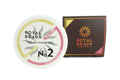 取扱終了 ROYAL BEACH カラーチェンジジェルネイル No.2 HONEY YELLOW⇔PEACH RED