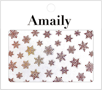 取扱終了 Amaily ネイルシール No.9-15 雪の結晶(PG)