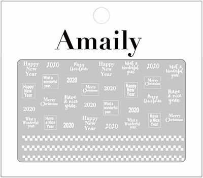 取扱終了 Amaily ネイルシール No.9-18 2020 白
