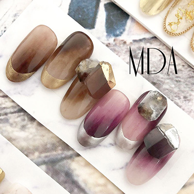 取扱終了 Bonnail× mda Aura Quartz Luxe terra ゴールド