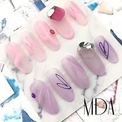 取扱終了 Bonnail× mda Aura Quartz Luxe kitty シルバー