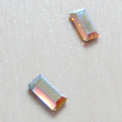 SWAROVSKI ELEMENTS 2510 バゲット 3.7×1.9mm クリスタルAB 10粒