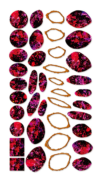 生産終了 TSUMEKIRA noble羽深有紀プロデュース1Dichroic-ダイクロ紅桜-NO-HBK-102 (ジェル専用)