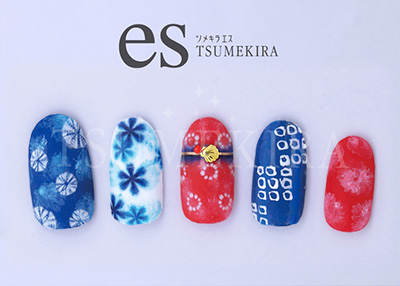 生産終了 TSUMEKIRA es 藍染め絞り ES-AIZ-101