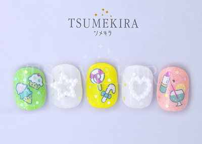 取扱終了 TSUMEKIRA nailD.O.Gプロデュース3 80’s90’spatternSET NN-DOG-103