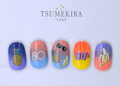 取扱終了 TSUMEKIRA nailD.O.Gプロデュース3 80’s90’spatternSET NN-DOG-103