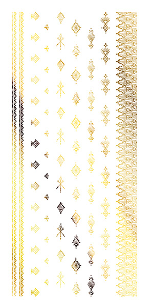 取扱終了 TSUMEKIRA Vicky Wu プロデュース6 Aztec art Gold SG-VIW-110