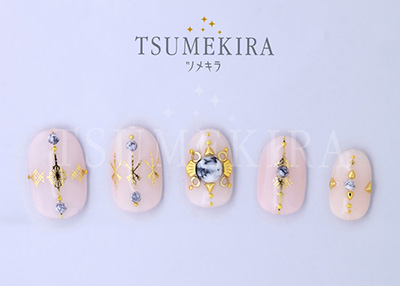 取扱終了 TSUMEKIRA Vicky Wu プロデュース6 Aztec art Gold SG-VIW-110