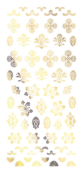 取扱終了 TSUMEKIRA colors nail Yuu プロデュース1 embroidery lace ゴールド SG-YUU-102 (ジェル専用)