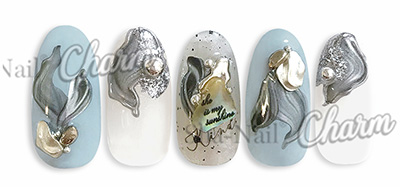 取扱終了 Sha-Nail Charm CH-KA02 Kanae MetalDropsSliver/カナエ メタルドロップス シルバー
