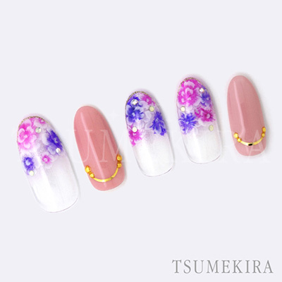 取扱終了 TSUMEKIRA cranberry nail プロデュース1 Gradation