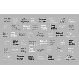 Amaily ネイルシール No.2-23 メッセージロゴ | Nail Labo Online Shop