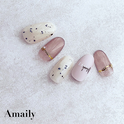 Amaily ネイルシール No.2-24 ミックスロゴ